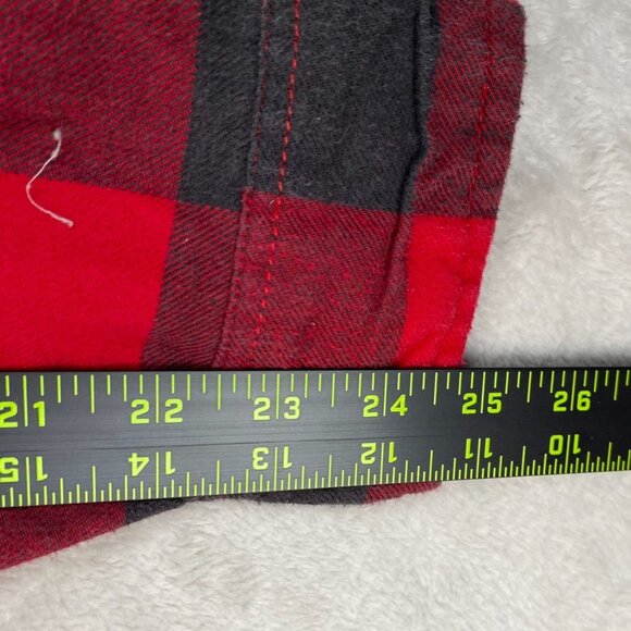 Mossy Oak Men Shirt Small Long Sleeve Red Plaid Buffalo Flannel Button Up Casual - Picture 6 of 7